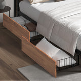 2x Bed Frame Storage Drawers with Wheels for Duomo or Pazzi Beds