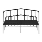 Obsidian Vintage Full Metal Extra Strong Bed Frame | Classic Design Metal Bed in Black