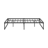 Maurizzi Premium Full Metal Platform Bed in Black | Reinforced Durable Metal Floating Bed Base