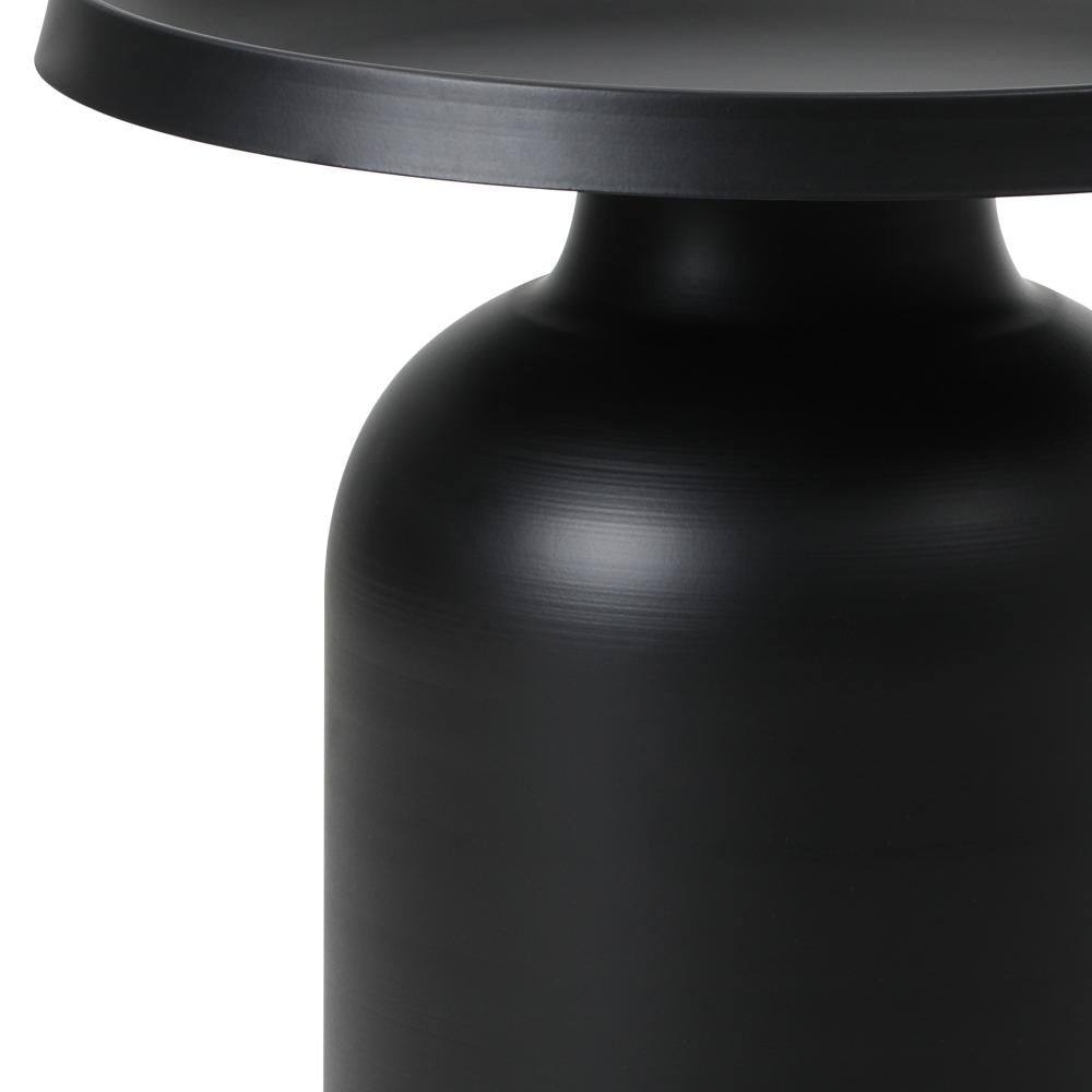 Fresco Designer Smooth Metal Side Table | Verstaile Multi Use End Table Bedside Table