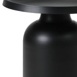 Fresco Designer Smooth Metal Side Table | Verstaile Multi Use End Table Bedside Table