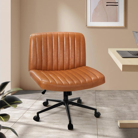 Parisi Retro Mid Back Wide Seat Office Chair |  Adjustable Ultra Comfort Computer Chair