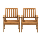 Tatiana Luxe Quality Outdoor Wooden Deck Chairs | Patio Garden High Back Armchairs