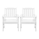 Tatiana Luxe Quality Outdoor Wooden Deck Chairs | Patio Garden High Back Armchairs