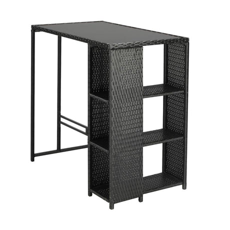 Biso Deluxe Outdoor Rattan Wicker Bar Sets | Weather Resistant Durable Rattan Bar Patio Sets