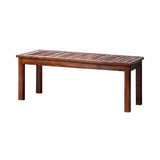 Mileni Wooden Luxe Outdoor Garden Bench | High Quality Weather Resistant Pool Patio Seating Bench