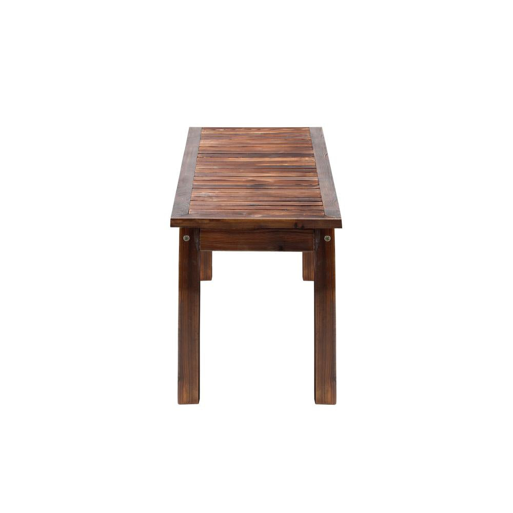 Mileni Wooden Luxe Outdoor Garden Bench | High Quality Weather Resistant Pool Patio Seating Bench