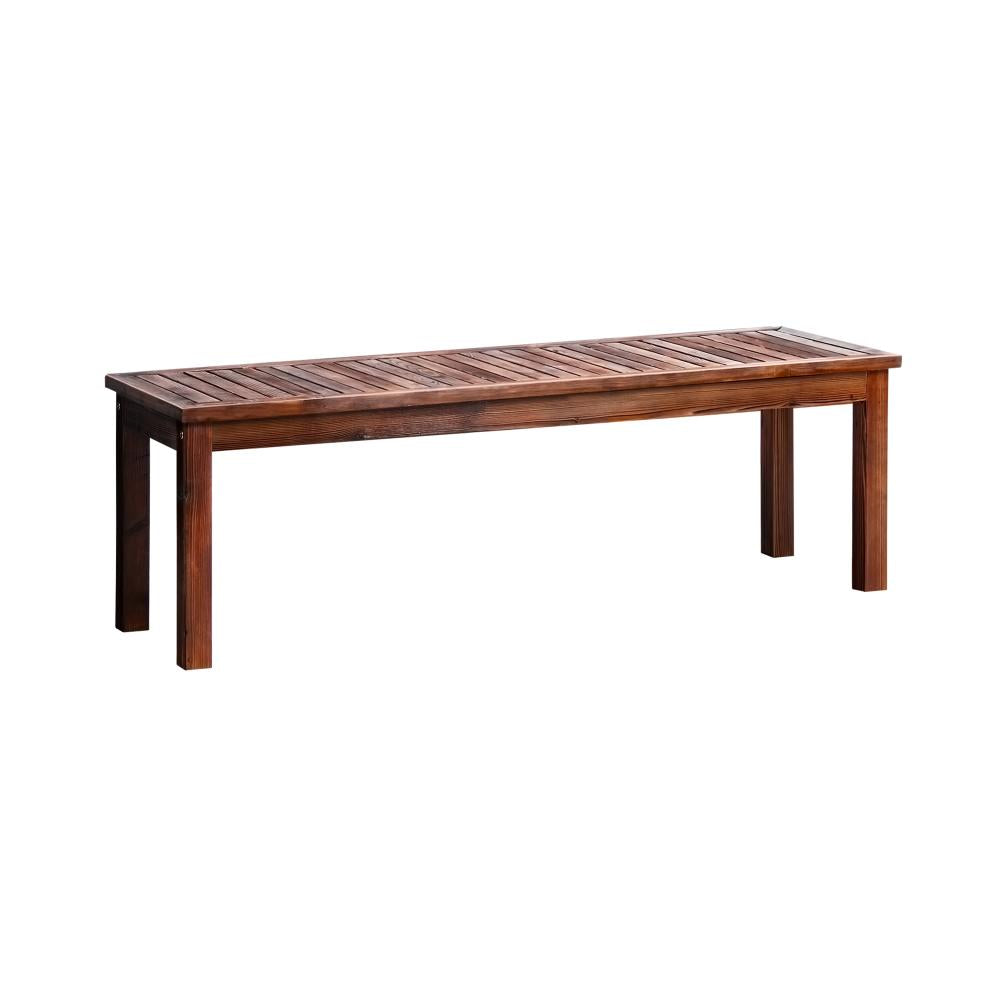 Mileni Wooden Luxe Outdoor Garden Bench | High Quality Weather Resistant Pool Patio Seating Bench