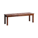 Mileni Wooden Luxe Outdoor Garden Bench | High Quality Weather Resistant Pool Patio Seating Bench