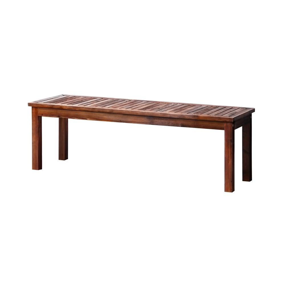 Mileni Wooden Luxe Outdoor Garden Bench | High Quality Weather Resistant Pool Patio Seating Bench