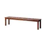 Mileni Wooden Luxe Outdoor Garden Bench | High Quality Weather Resistant Pool Patio Seating Bench