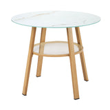 Playa Bonita 3 or 5pc Marble Style Table and Chair Outdoor Set | Soft Cushioned Chairs and Table Patio Furniture Set