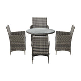 Sestre 5 Piece Wicker Rattan Outdoor Furniture Set | High Quality Weather Resistant Patio Garden Set