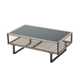 Surra Modern Cushioned Outdoor Sofa Set with Table | Soft Durable Outdoor Seating Furniture Set