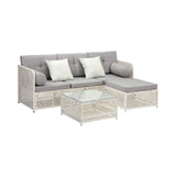 Palermo High Quality Wicker Outdoor Lounge Set | 4 or 6 Seater Modern Rattan Lounge Set with Table
