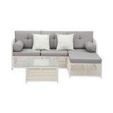 Palermo High Quality Wicker Outdoor Lounge Set | 4 or 6 Seater Modern Rattan Lounge Set with Table