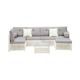Palermo High Quality Wicker Outdoor Lounge Set | 4 or 6 Seater Modern Rattan Lounge Set with Table