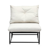 Set of Two Azzuro Plush Cushioned Weatherproof Outdoor Lounge Chairs | Super Comfy Outdoor Sofa Chairs