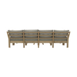 Playa Orsini Wooden Outdoor Lounge Set with Table | Modern Grey Cushion Outdoor Lounge Set