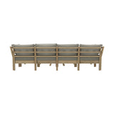 Playa Orsini Wooden Outdoor Lounge Set with Table | Modern Grey Cushion Outdoor Lounge Set