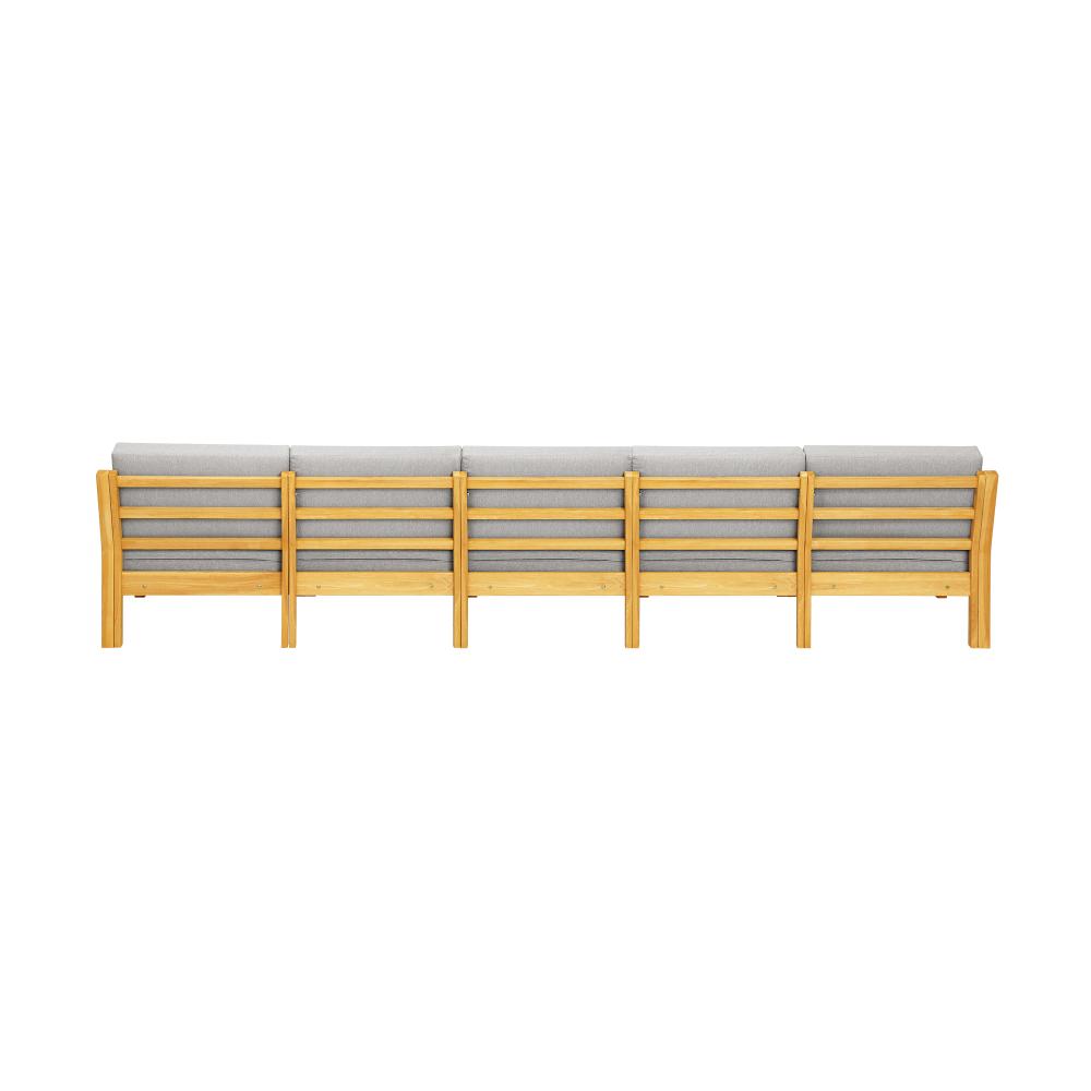 Playa Bonita Wooden Outdoor Lounge Set | Flexi Layout Modern Outdoor Patio Furniture Set