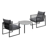 Amalfi  3 or 5pc Premium Table and Chair Outdoor Set | Soft Cushioned Chairs and Table Patio Furniture Set