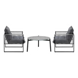 Amalfi  3 or 5pc Premium Table and Chair Outdoor Set | Soft Cushioned Chairs and Table Patio Furniture Set
