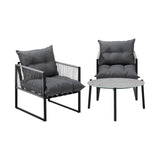 Amalfi  3 or 5pc Premium Table and Chair Outdoor Set | Soft Cushioned Chairs and Table Patio Furniture Set