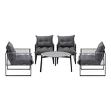 Amalfi  3 or 5pc Premium Table and Chair Outdoor Set | Soft Cushioned Chairs and Table Patio Furniture Set