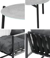 Amalfi  3 or 5pc Premium Table and Chair Outdoor Set | Soft Cushioned Chairs and Table Patio Furniture Set