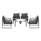 Amalfi  3 or 5pc Premium Table and Chair Outdoor Set | Soft Cushioned Chairs and Table Patio Furniture Set