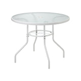 Solero 5 Piece Outdoor Dining Set | 90cm Round Table Outdoor Bistro Set