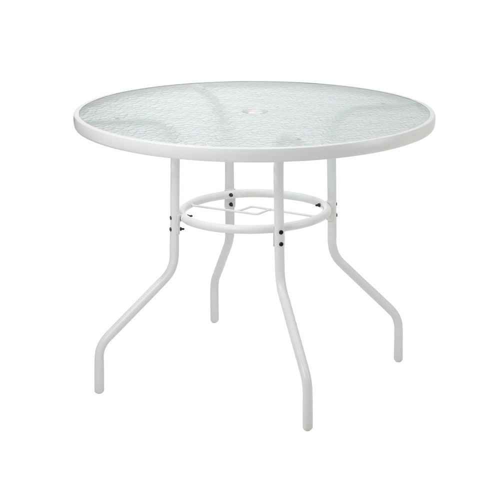 Solero 5 Piece Outdoor Dining Set | 90cm Round Table Outdoor Bistro Set