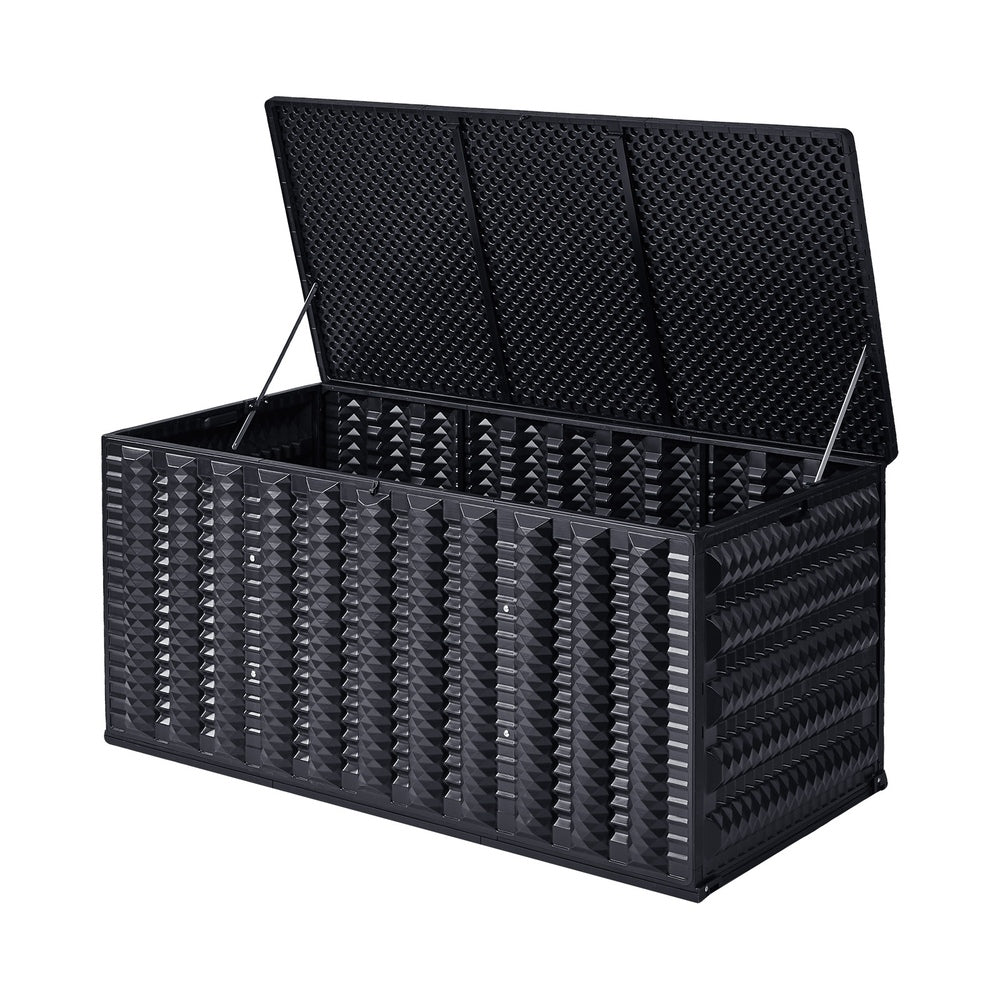 Forte 680L Extra Large Weatherproof Outdoor Storage Box | Foldable Pool Garden Storage Box
