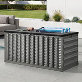 Forte 680L Extra Large Weatherproof Outdoor Storage Box | Foldable Pool Garden Storage Box