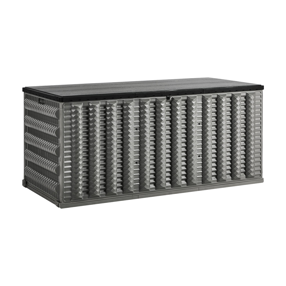 Forte 680L Extra Large Weatherproof Outdoor Storage Box | Foldable Pool Garden Storage Box
