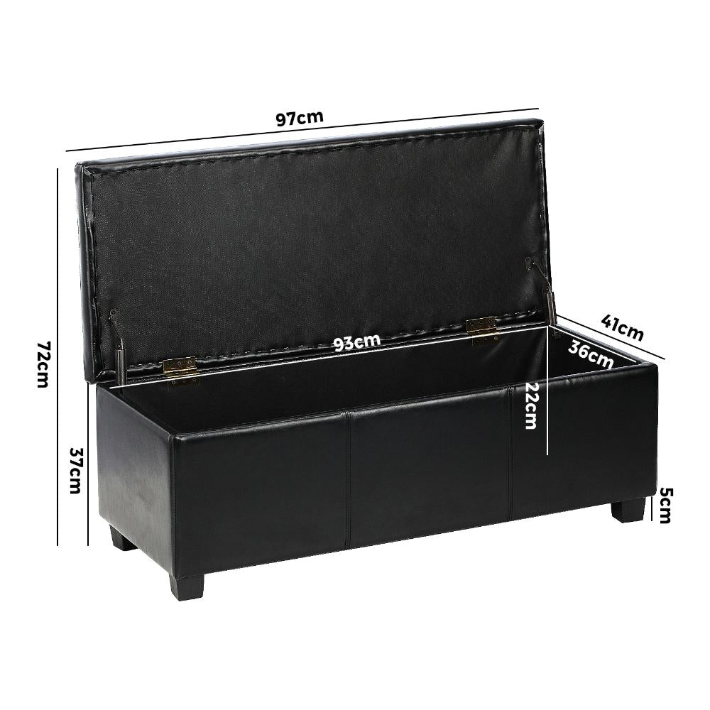 Premium Two in One Ottoman Storage Box and Seating Bench | Blanket Box