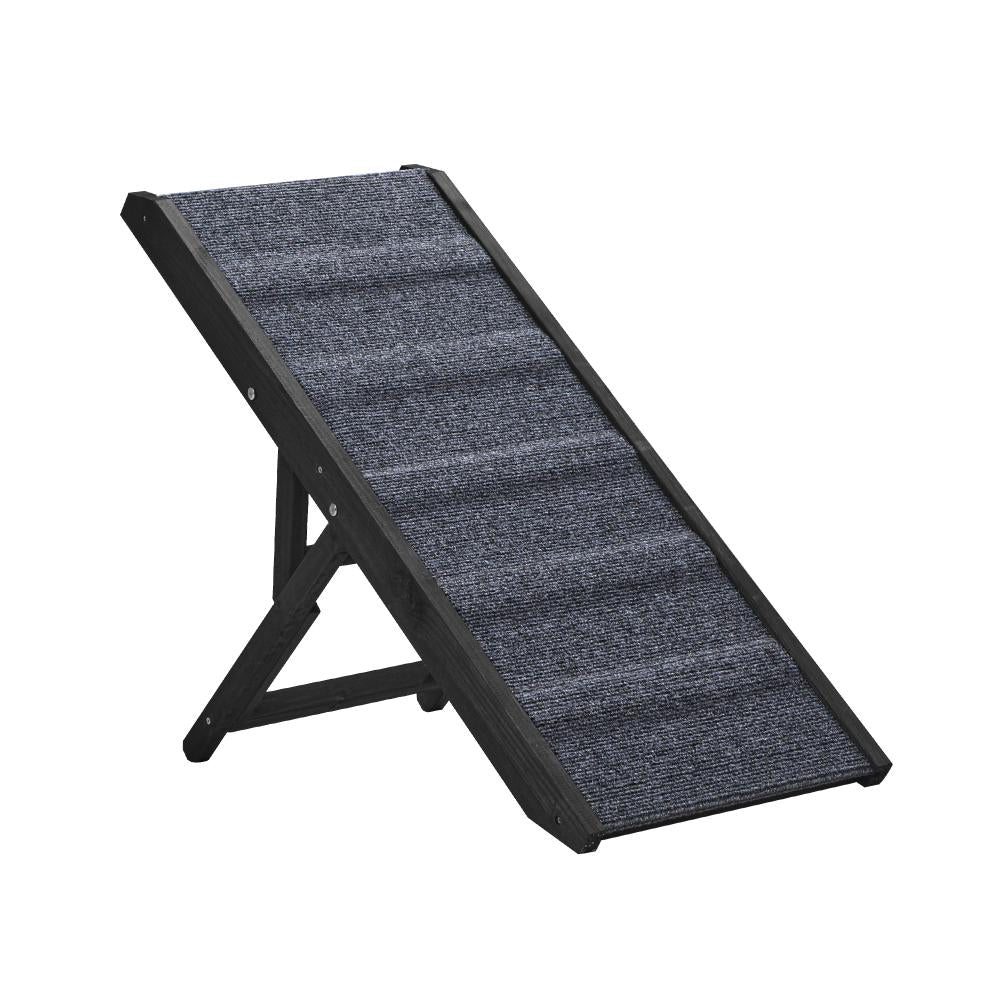 90cm Adjustable Pet Ramp with Extra Grip | Foldable Travel Dog Stairs