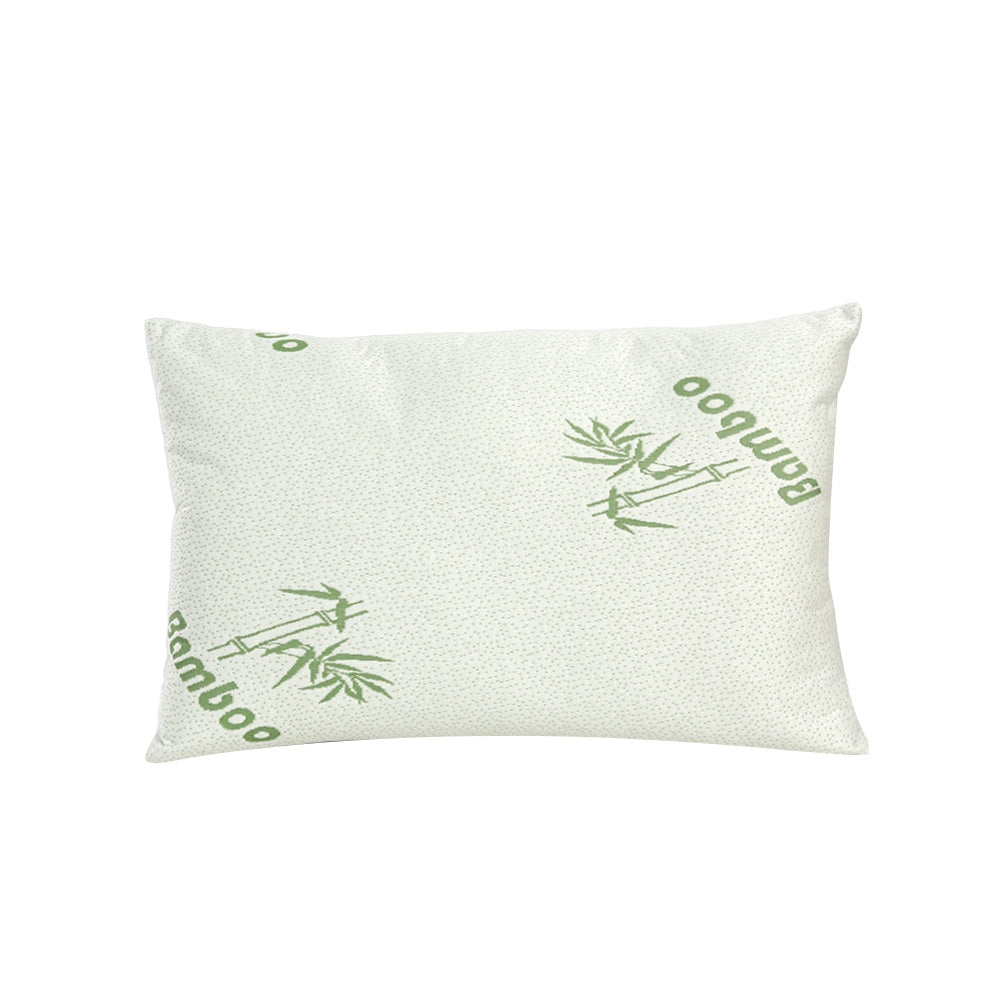 Set of Four Nuvola Bamboo and Memory Fibre Pillows | Standard Size Multi Firmness Breathable Pillows