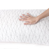 Two Essenza King Size Gel Infused Memory Foam Pillows | Hypo Allergenic Extra Large Support Pillows