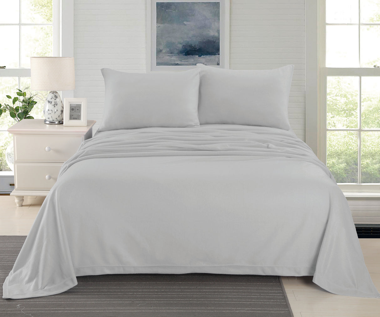 Ultra Soft Cashmere Touch Polar Fleece Style Flannel Sheet Set | Warm Winter Sheets