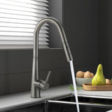 Miazzi Quality Pull Out Kitchen Mixer Tap in Black or Gun Metal | WELS 6 Kitchen Mixer Spray Faucet