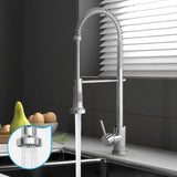 Super High Quality Pull Out Kitchen Mixer Tap in Black or Chrome | WELS 6 Kitchen Mixer Spray Faucet