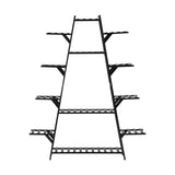 Natura 7 or 12 Tier Black Bamboo Plant Stand Tower | Multi Level Plant Flower Pot Shelf Rack Décor Stand