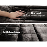 Nuvola Soft Touch Faux Mink Thermal 500GSM Comforter Set | 3pc Ultra Warm Bedding Quilt Set