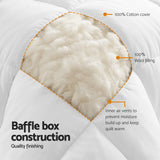 Super Luxury Extra Warm 800GSM 100% Wool Quilt | Cotton Cover Thick Cosy Ultra Warm Wool Doona