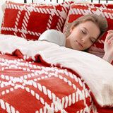 Ramesses 2 in 1 Teddy Fleece Sherpa Blanket Quilt Cover Set | Plush Warm Fleece Comforter Reversible Set