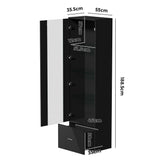 Starque LED Modern High Gloss Display Cabinet | 4 Tier Décor Drinks Storage Unit