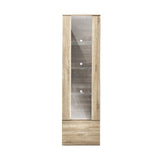 Starque LED Modern High Gloss Display Cabinet | 4 Tier Décor Drinks Storage Unit