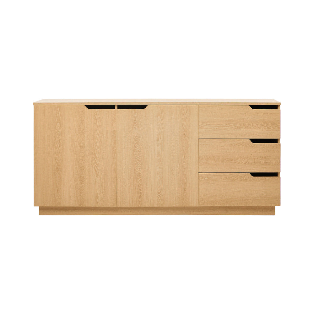 Urbino Modern 3 Draw 2 Door Storage Dresser Unit | Modern Sideboard Storage Cupboard